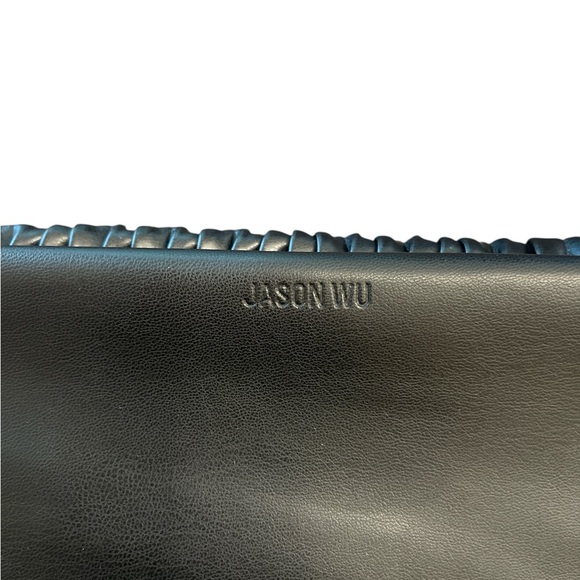 JASON WU Black Pleated Clutch Bag NWT - Picture 8 of 15